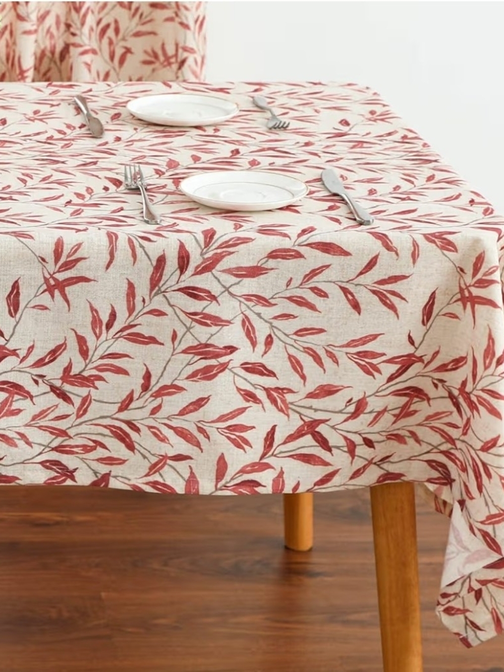 Linen Textured Tablecloth for Dining Table, Farmhouse Kitchen Rectangle Table Cl